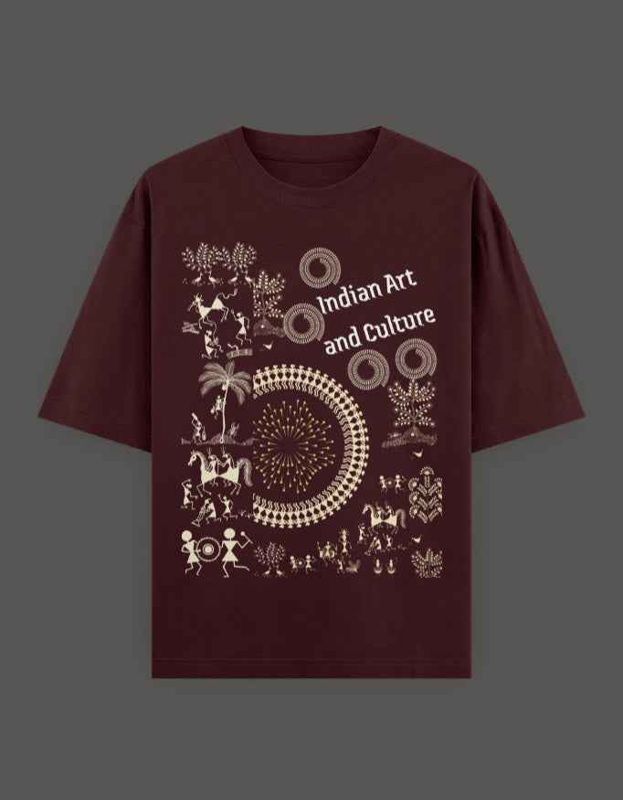 SkyBi Shirts Oversized T-Shirt 240 GSM Heavyweight Cotton