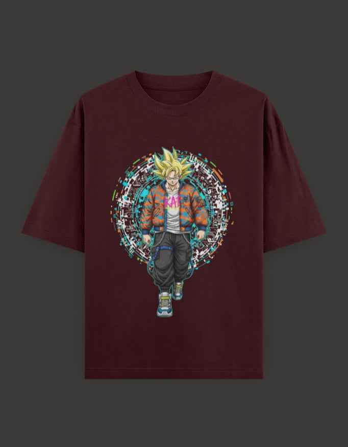 SkyBi Shirts Oversized T-Shirt 240 GSM Heavyweight Cotton