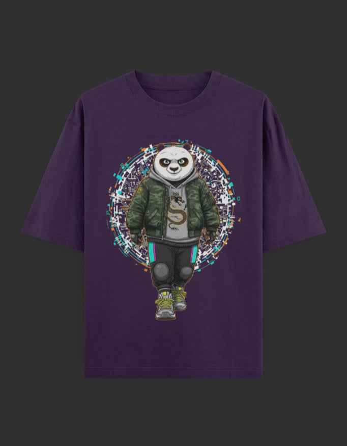 SkyBi Shirts Oversized T-Shirt 240 GSM Heavyweight Cotton