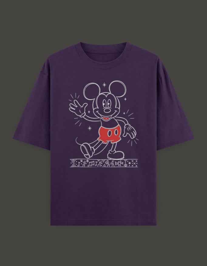 SkyBi Shirts Oversized T-Shirt 240 GSM Heavyweight Cotton