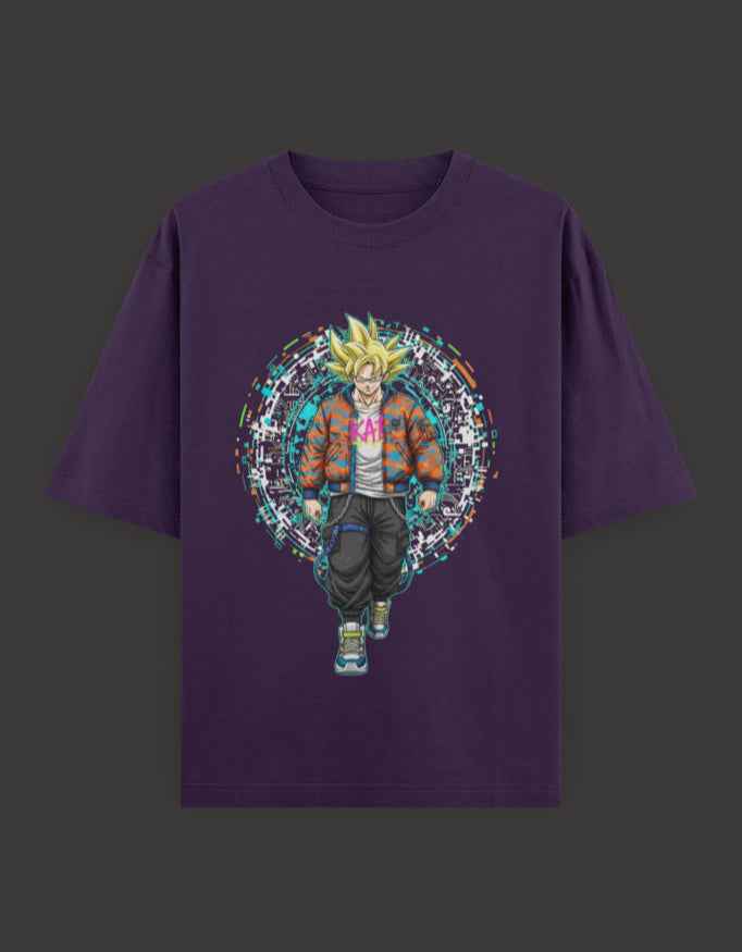 SkyBi Shirts Oversized T-Shirt 240 GSM Heavyweight Cotton