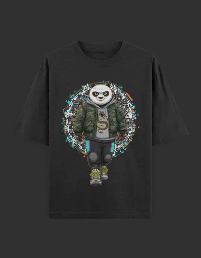 SkyBi Shirts Oversized T-Shirt 240 GSM Heavyweight Cotton