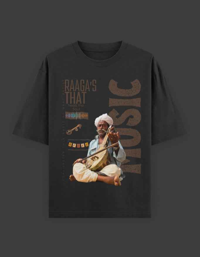 SkyBi Shirts Oversized T-Shirt 240 GSM Heavyweight Cotton