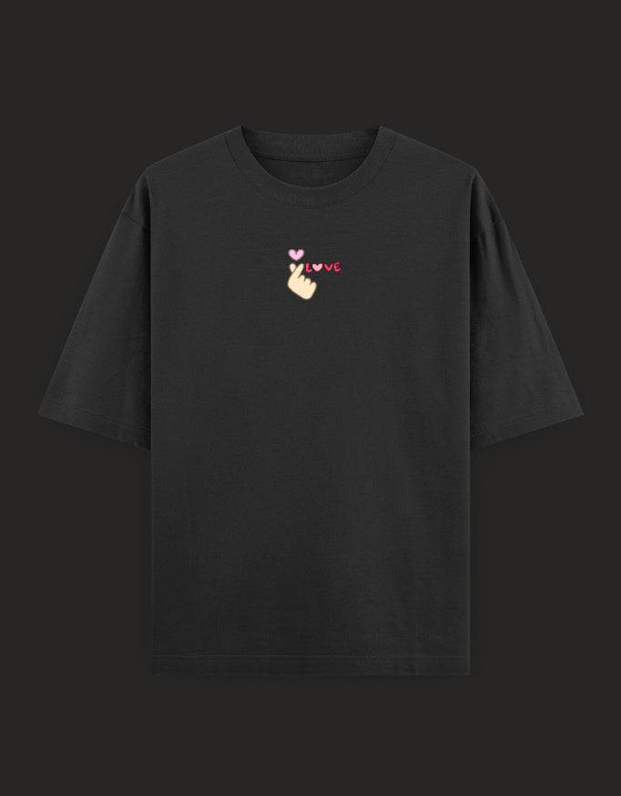 SkyBi Shirts Oversized Embroidery T-Shirt 240 GSM Heavyweight Cotton - SkyBi Shirts