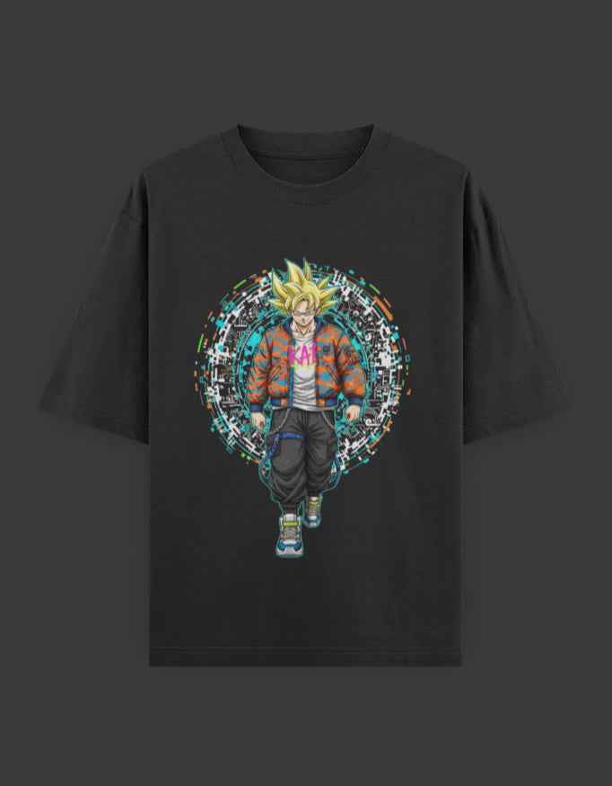 SkyBi Shirts Oversized T-Shirt 240 GSM Heavyweight Cotton