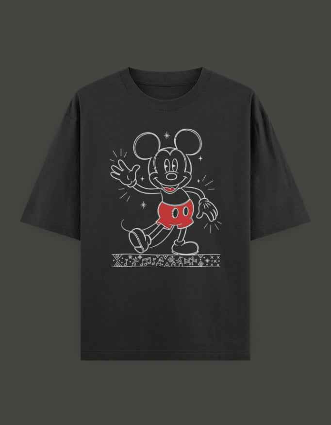 SkyBi Shirts Oversized T-Shirt 240 GSM Heavyweight Cotton