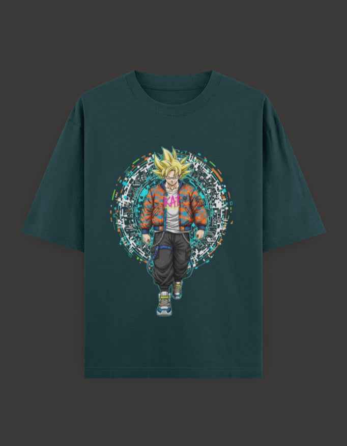 SkyBi Shirts Oversized T-Shirt 240 GSM Heavyweight Cotton