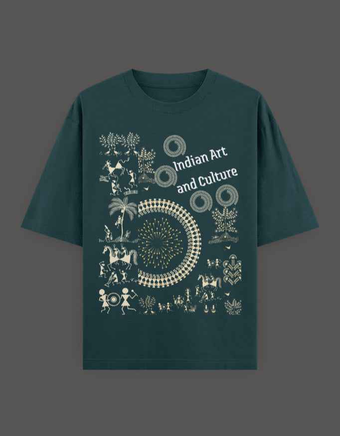 SkyBi Shirts Oversized T-Shirt 240 GSM Heavyweight Cotton