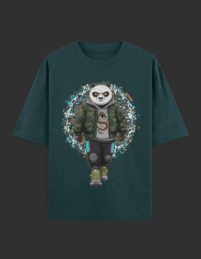 SkyBi Shirts Oversized T-Shirt 240 GSM Heavyweight Cotton