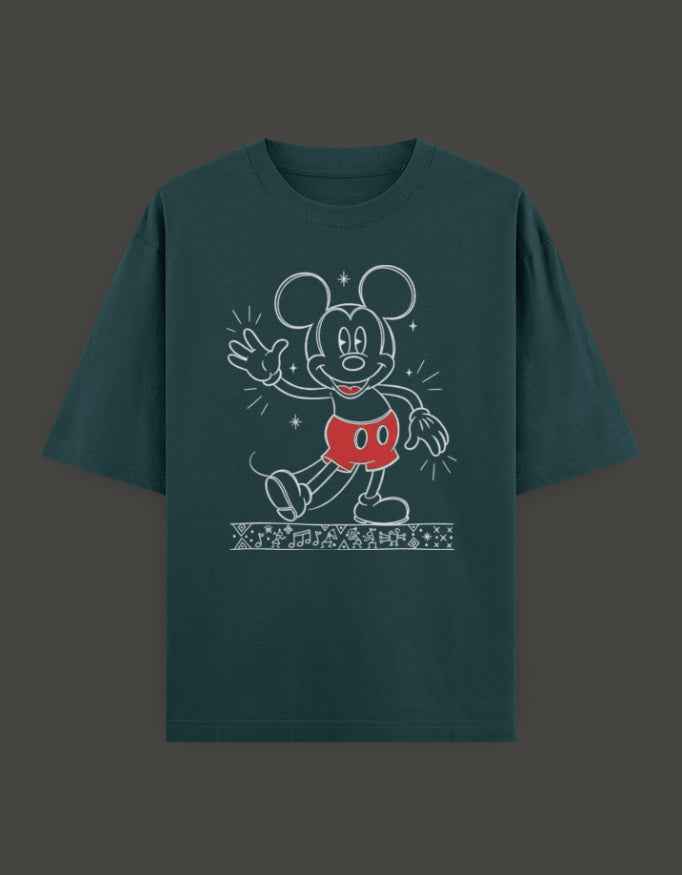 SkyBi Shirts Oversized T-Shirt 240 GSM Heavyweight Cotton