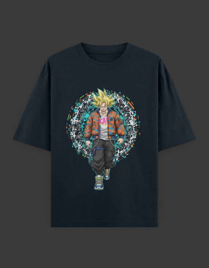 SkyBi Shirts Oversized T-Shirt 240 GSM Heavyweight Cotton