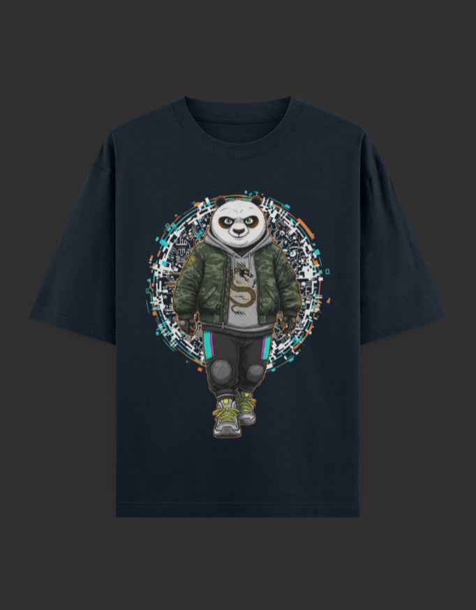 SkyBi Shirts Oversized T-Shirt 240 GSM Heavyweight Cotton