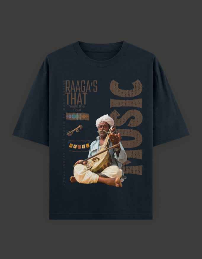 SkyBi Shirts Oversized T-Shirt 240 GSM Heavyweight Cotton