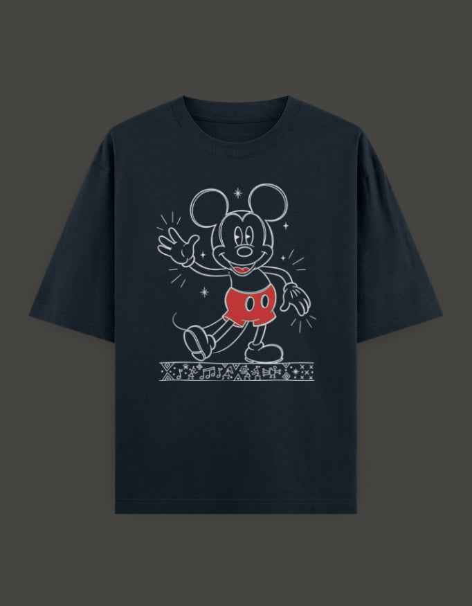 SkyBi Shirts Oversized T-Shirt 240 GSM Heavyweight Cotton