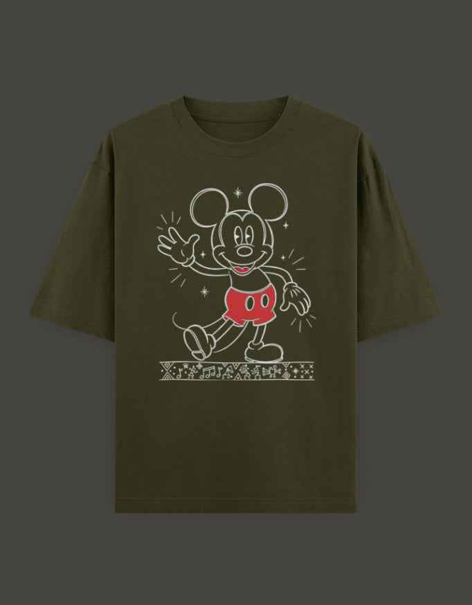 SkyBi Shirts Oversized T-Shirt 240 GSM Heavyweight Cotton