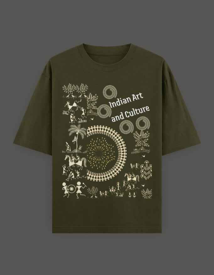 SkyBi Shirts Oversized T-Shirt 240 GSM Heavyweight Cotton