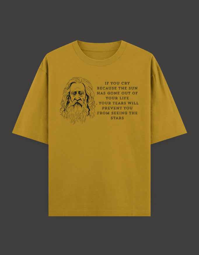 SkyBi Shirts Oversized T-Shirt 240 GSM Heavyweight Cotton