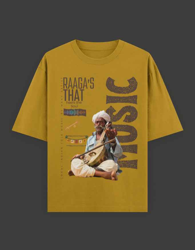 SkyBi Shirts Oversized T-Shirt 240 GSM Heavyweight Cotton