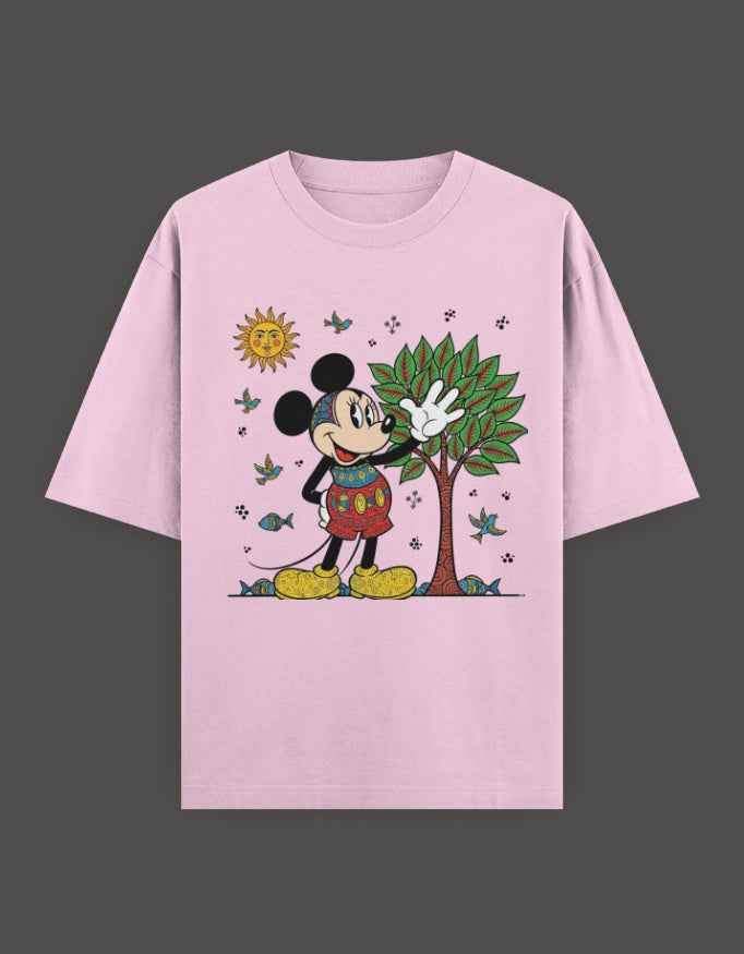 SkyBi Shirts Oversized T-Shirt 240 GSM Heavyweight Cotton