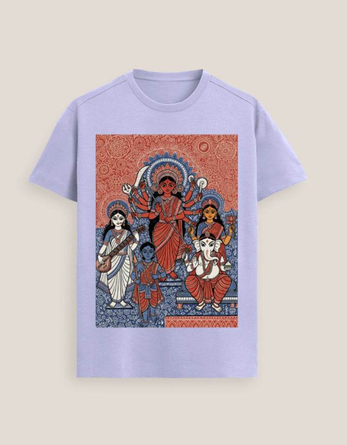 SkyBi 2025 Durga Puja T-Shirt Supima Cotton - SkyBi Shirts