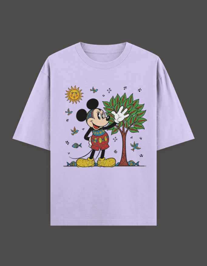 SkyBi Shirts Oversized T-Shirt 240 GSM Heavyweight Cotton