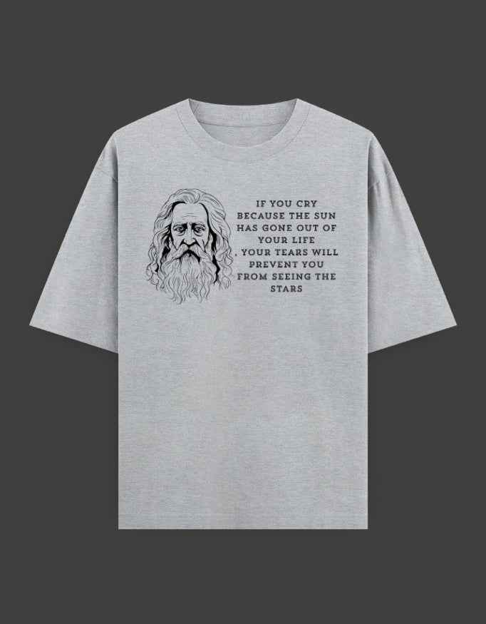 SkyBi Shirts Oversized T-Shirt 240 GSM Heavyweight Cotton