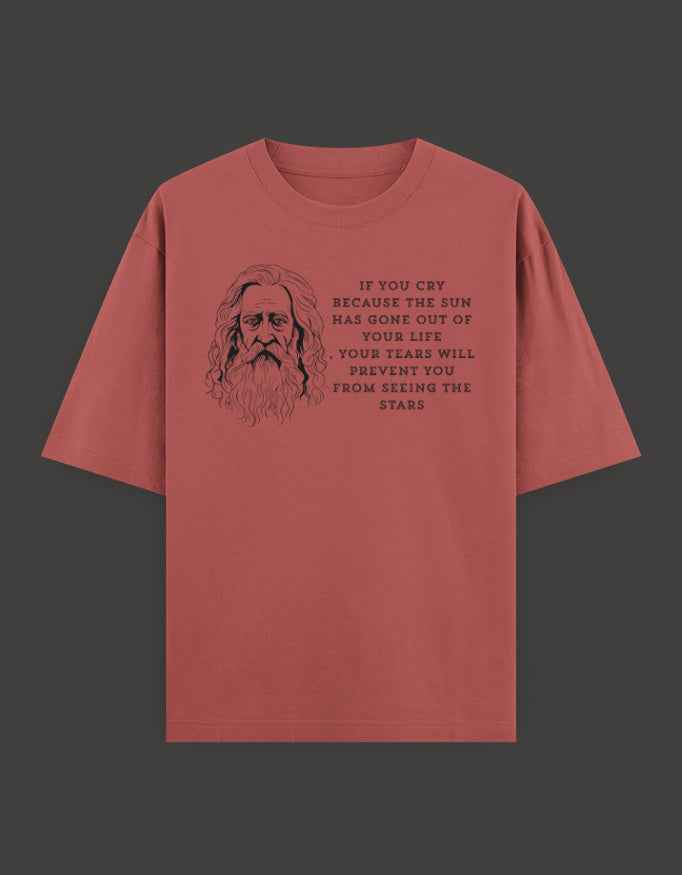 SkyBi Shirts Oversized T-Shirt 240 GSM Heavyweight Cotton