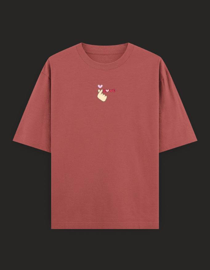 SkyBi Shirts Oversized Embroidery T-Shirt 240 GSM Heavyweight Cotton - SkyBi Shirts