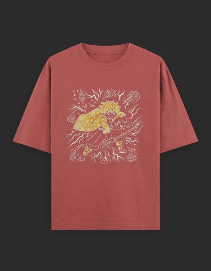 SkyBi Shirts Oversized T-Shirt 240 GSM Heavyweight Cotton