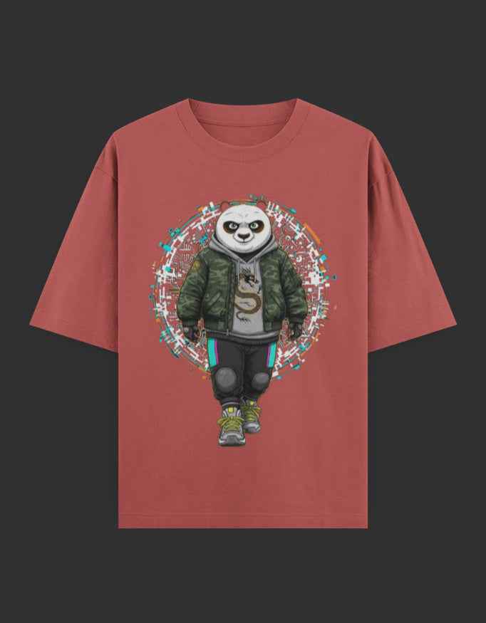 SkyBi Shirts Oversized T-Shirt 240 GSM Heavyweight Cotton