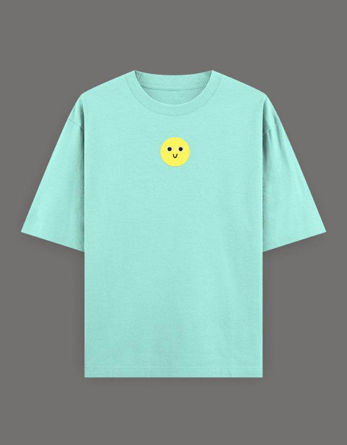 SkyBi Shirts Oversized Embroidery T-Shirt 240 GSM Heavyweight Cotton - SkyBi Shirts