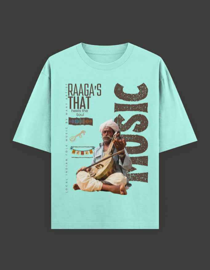 SkyBi Shirts Oversized T-Shirt 240 GSM Heavyweight Cotton