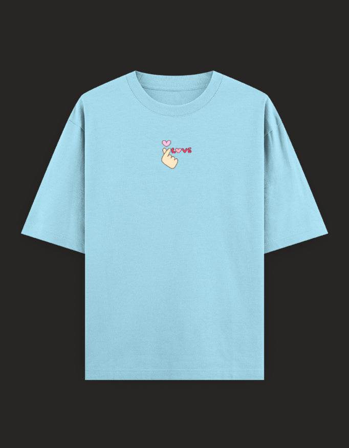 SkyBi Shirts Oversized Embroidery T-Shirt 240 GSM Heavyweight Cotton - SkyBi Shirts