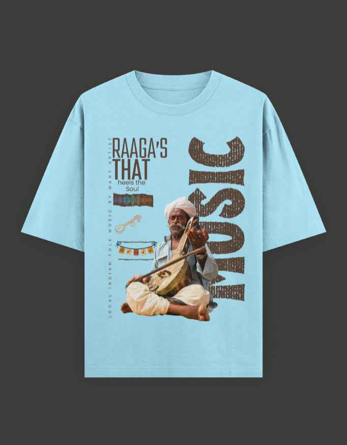 SkyBi Shirts Oversized T-Shirt 240 GSM Heavyweight Cotton