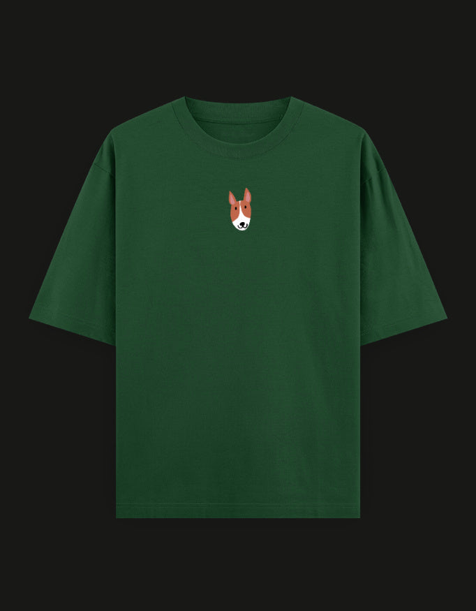 SkyBi Shirts Oversized Embroidery T-Shirt 240 GSM Heavyweight Cotton - SkyBi Shirts