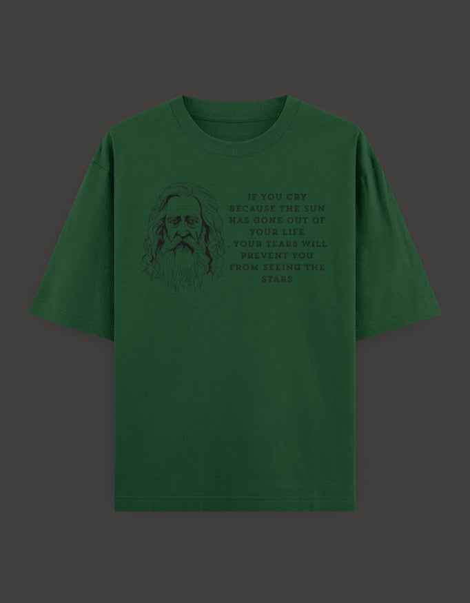 SkyBi Shirts Oversized T-Shirt 240 GSM Heavyweight Cotton