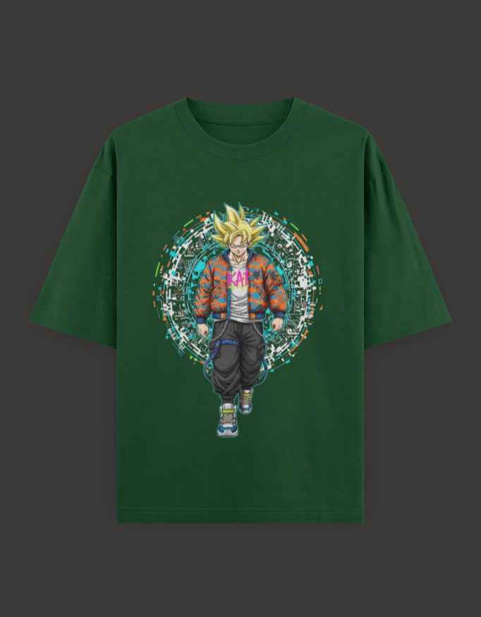 SkyBi Shirts Oversized T-Shirt 240 GSM Heavyweight Cotton