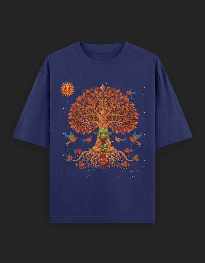 SkyBi Shirts Oversized T-Shirt 240 GSM Heavyweight Cotton