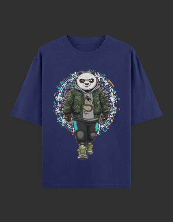 SkyBi Shirts Oversized T-Shirt 240 GSM Heavyweight Cotton