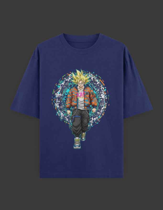 SkyBi Shirts Oversized T-Shirt 240 GSM Heavyweight Cotton