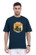 SkyBi Shirts Auto rickshaw Oversized T-Shirt 240 GSM Heavyweight Cotton