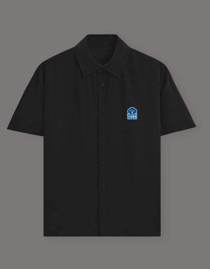 SkyBi Shirts Black Oversized Unisex Shirt Premium Cotton - SkyBi Shirts