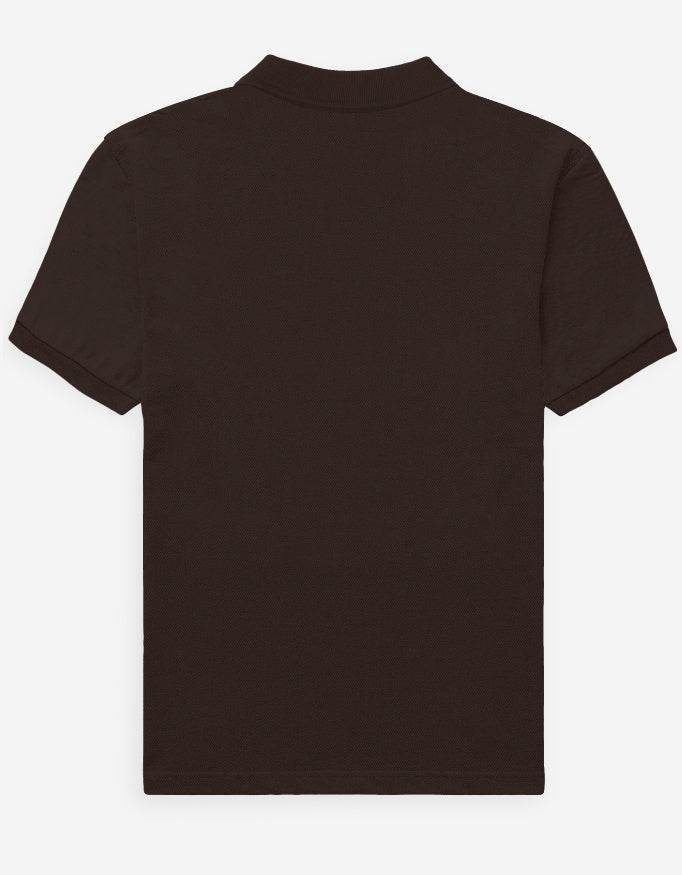 SkyBi Shirts Coffee Brown Men's Polo Shirt - Premium Cotton - SkyBi Shirts
