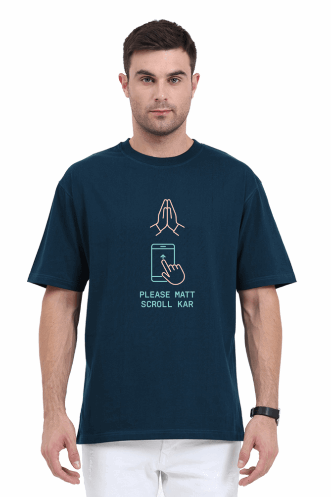SkyBi Shirts Funny Oversized T-Shirt 240 GSM Heavyweight Cotton - SkyBi Shirts