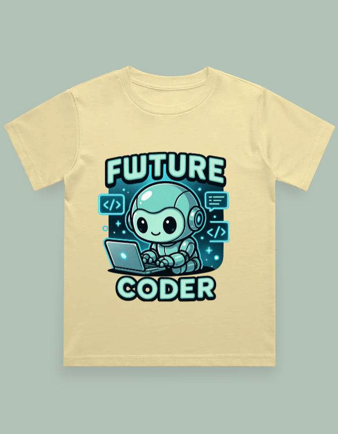 SkyBi Shirts Future Coder Kids Graphic Tee Soft Cotton - SkyBi Shirts