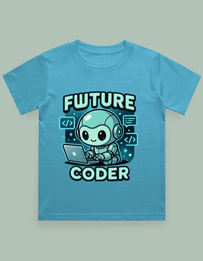 SkyBi Shirts Future Coder Kids Graphic Tee Soft Cotton - SkyBi Shirts