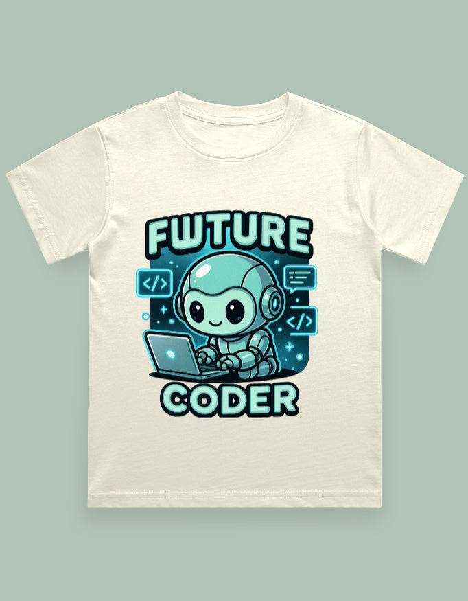 SkyBi Shirts Future Coder Kids Graphic Tee Soft Cotton - SkyBi Shirts