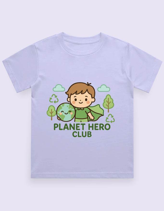 SkyBi Shirts Kids Eco Friendly Graphic Tee – Planet Hero - SkyBi Shirts