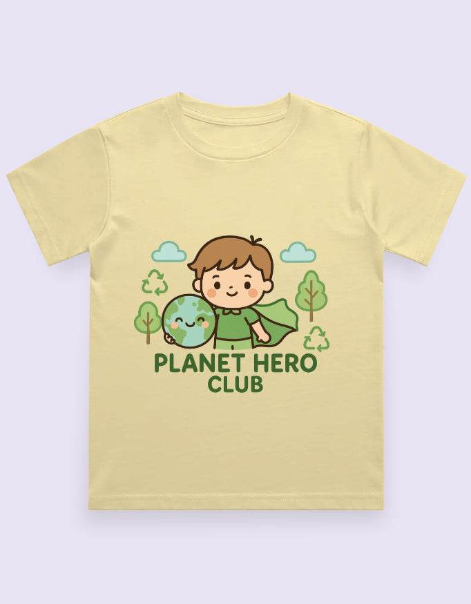 SkyBi Shirts Kids Eco Friendly Graphic Tee – Planet Hero - SkyBi Shirts