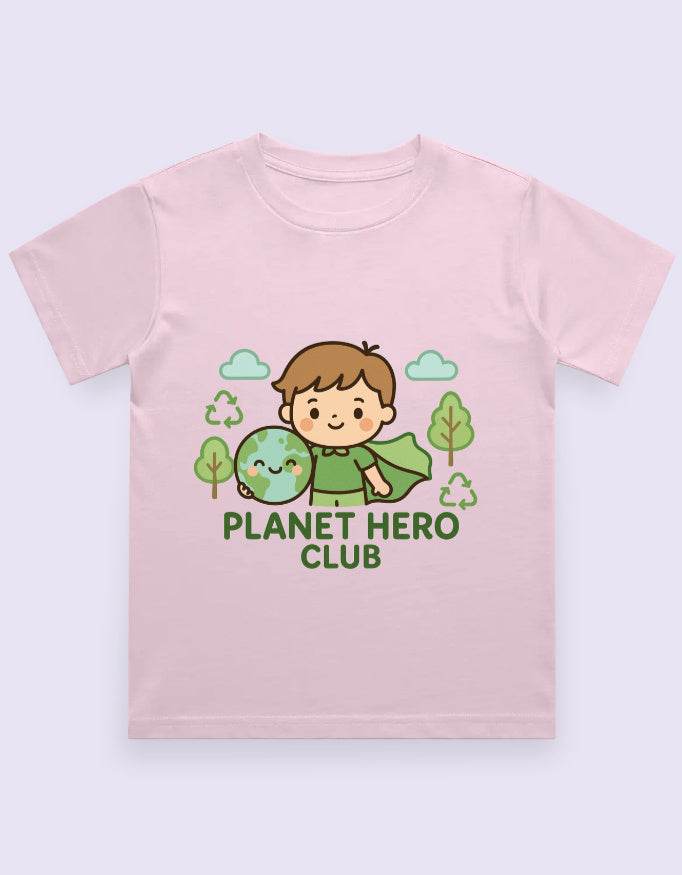 SkyBi Shirts Kids Eco Friendly Graphic Tee – Planet Hero - SkyBi Shirts